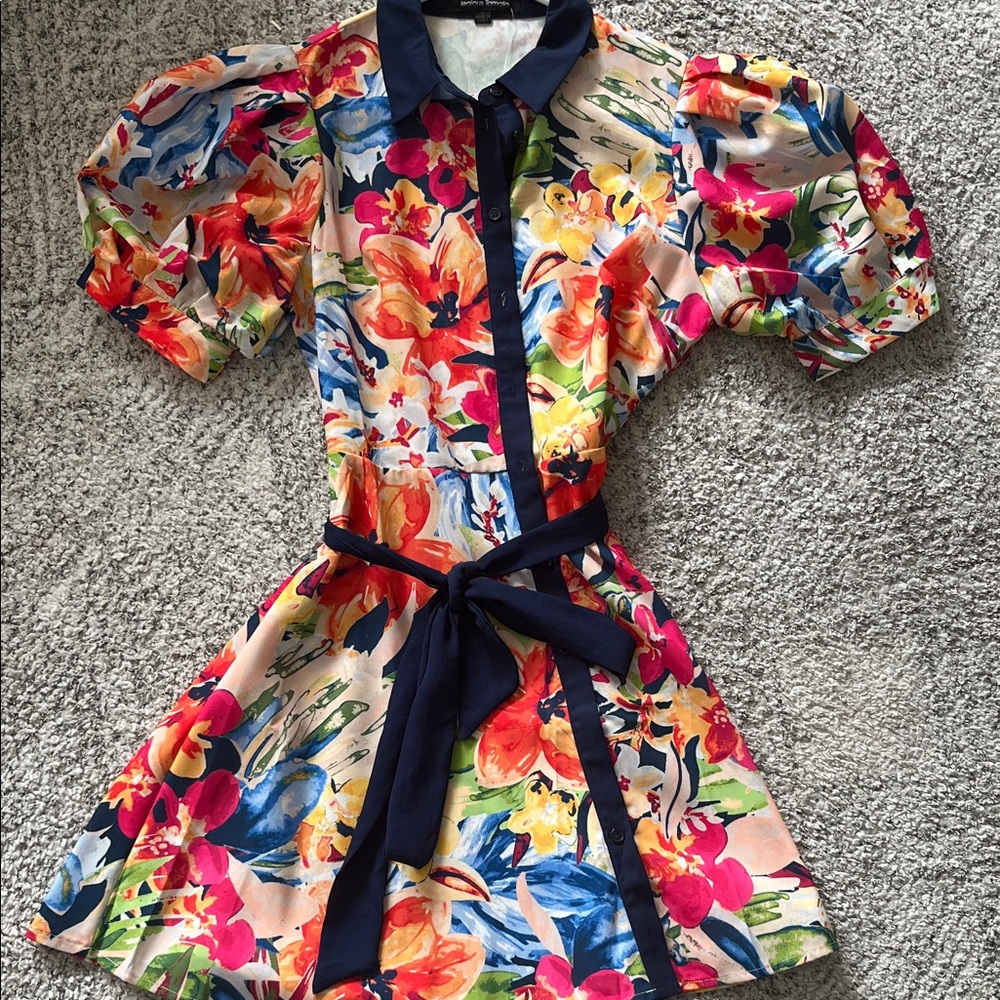 Jealous Tomato Colorful Floral Mini Dress